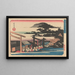 Słynne miejsca Shiba Shimei - Andō Hiroshige — oprawiony obraz na ścianie