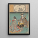 Dwie kobiety grające w grę - Andō Hiroshige — oprawiony obraz na ścianie
