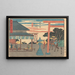 Yokkaichi - Andō Hiroshige — oprawiony obraz na ścianie