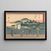 Yoshida - Andō Hiroshige — oprawiony obraz na ścianie