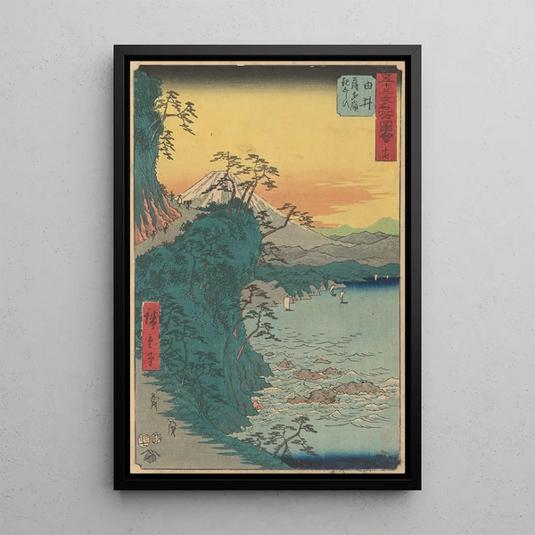 Yui - Andō Hiroshige — oprawiony obraz na ścianie