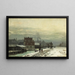 pejzażu zimowego - Anders Andersen-Lundby — oprawiony obraz na ścianie