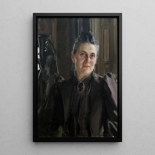 Fanny Thiel née Stiebel - Anders Zorn — oprawiony obraz na ścianie