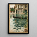 Gondola w Wenecji - Anders Zorn — oprawiony obraz na ścianie