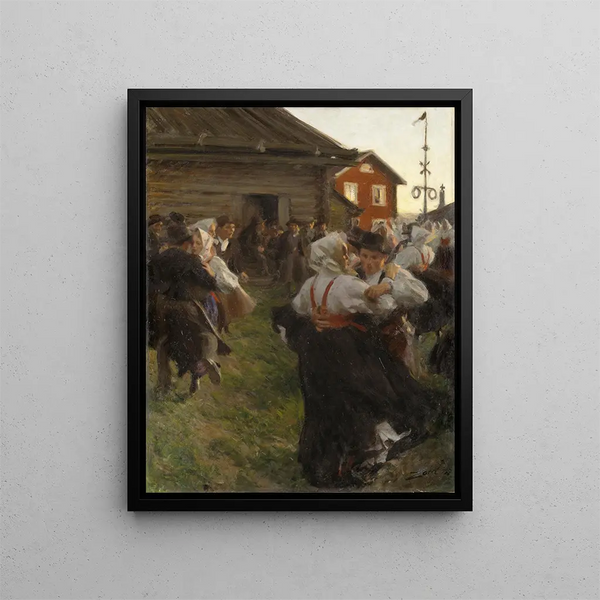 Tańca letniego przesilenia - Anders Zorn — oprawiony obraz na ścianie