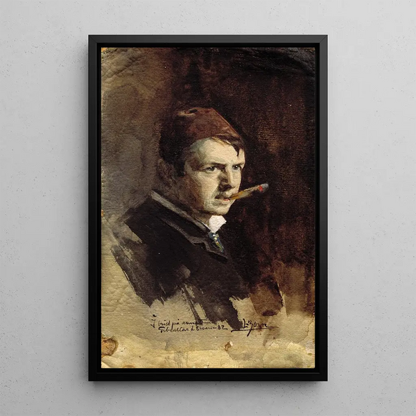 Autoportret - Anders Zorn — oprawiony obraz na ścianie