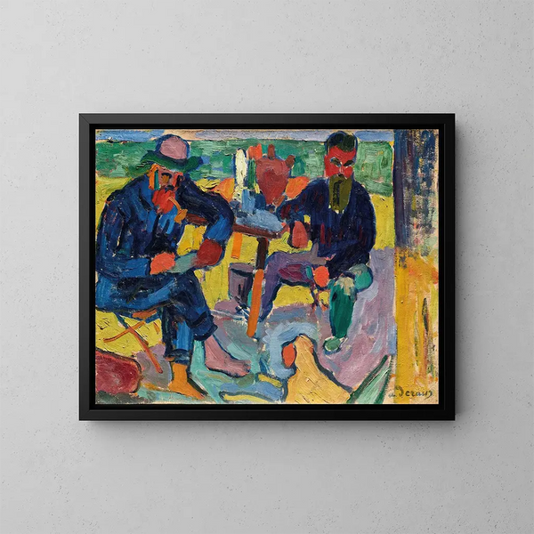 Matisse i Terrus - André Derain — oprawiony obraz na ścianie