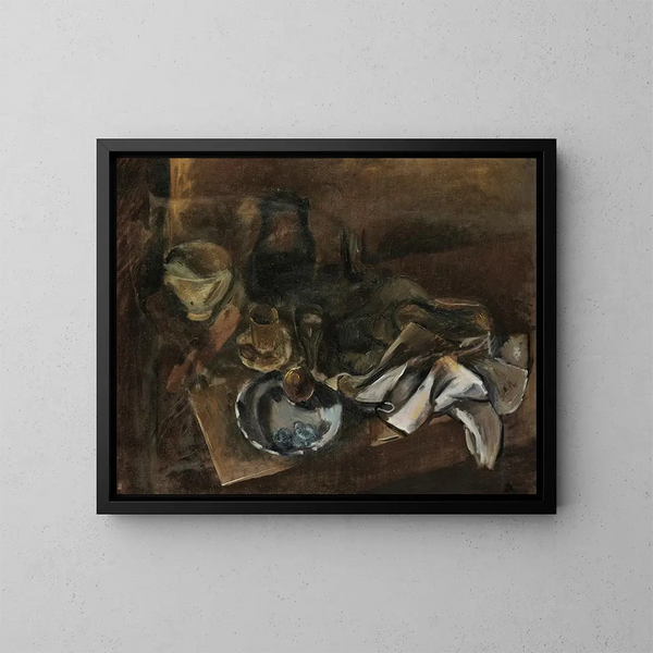 z rozłożoną tabelą - André Derain — oprawiony obraz na ścianie