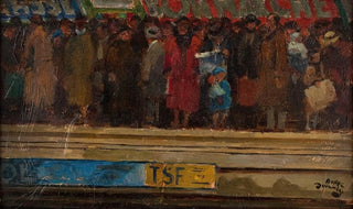 Andr Victor douard Devambez - LHeure de pointe dans le mtro.webp