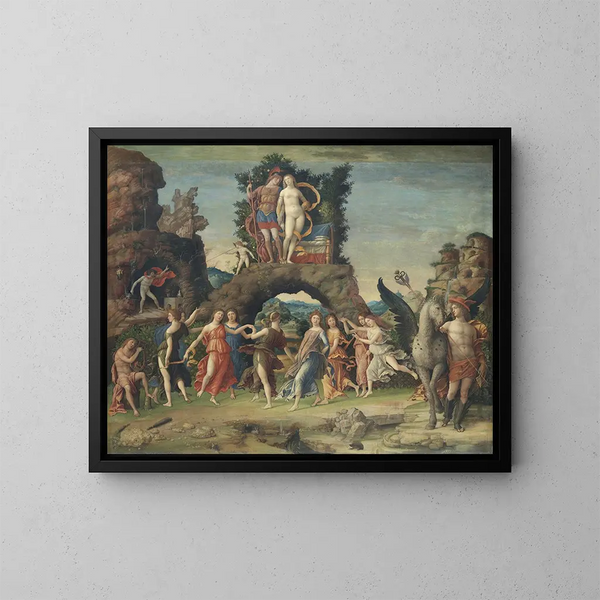 Parnassus - Andrea Mantegna — oprawiony obraz na ścianie