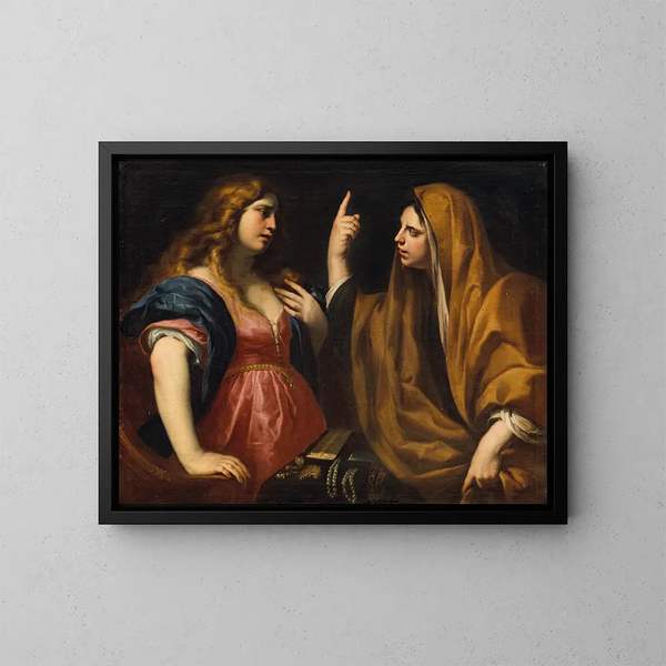 Martha i Marie - Andrea Vaccaro — oprawiony obraz na ścianie