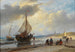 na Plaży - Andreas Schelfhout — widok dzieła