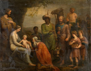 Trzej Królowie - Andries Cornelis Lens — widok dzieła