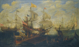 Andries van Eertvelt - A Naval Battle Between Turks And Christians.webp