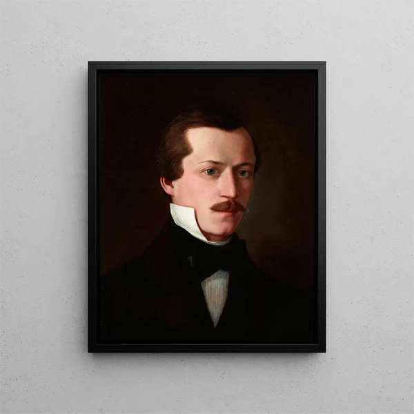 Portret Adolfa Pollera - Andrzej Bronisław Grabowski — oprawiony obraz na ścianie