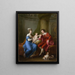 Edward Smith Stanley, dwunasty hrabia Derby, z jego pierwszą żoną, Lady Elizabeth Hamilton, i ich synem Edwardem Smithem Stanleyem - Angelica Kauffman — oprawiony obraz na ścianie