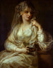 Portret damy w stroju kapłanki - Angelica Kauffman — widok dzieła