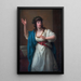 Portret virtuozki improwizującej Teresy Bandettini-Landucci z Lukki - Angelica Kauffman — oprawiony obraz na ścianie
