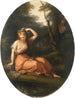 Silvia ozdabiający się kwiatami pod obserwacją Daphné - Angelica Kauffman — widok dzieła