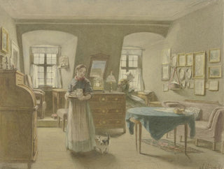 Angilbert Gbel - Peasant sitting room.webp