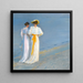Anna Ancher i Marie Krøyer na Plaży w Skagen - Peder Severin Krøyer — oprawiony obraz na ścianie
