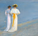 Anna Ancher i Marie Krøyer na Plaży w Skagen - Peder Severin Krøyer — widok dzieła