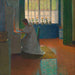 Anna Moll przy sekretarzu - Carl Moll — widok dzieła