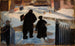 Michael Ancher w drodze do swojego warsztatu, w towarzystwie organistki Helene Christensen - Anna Ancher — widok dzieła