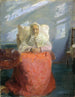 Pani Ane Brøndum w niebieskim pokoju - Anna Ancher — widok dzieła