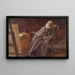 Le Peintre Vilhelm Kyhn fumant sa pipe - Anna Ancher — oprawiony obraz na ścianie