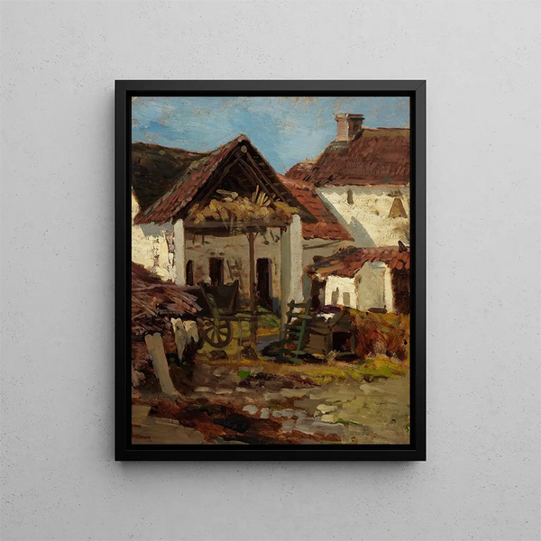 L'arrière-cour - Anna Nordlander — oprawiony obraz na ścianie