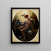 Portret Mlle Lange jako Danae - Anne-Louis Girodet-Trioson — oprawiony obraz na ścianie