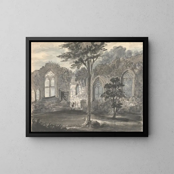 Opactwo w Birkenhead 1830 - Anne Rushout — oprawiony obraz na ścianie
