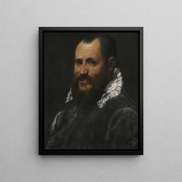 portret mężczyzny - Annibale Carracci — oprawiony obraz na ścianie