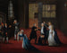 Pożegnanie Ludwika XVI z rodziną 20 stycznia 1793 - Anonim — widok dzieła