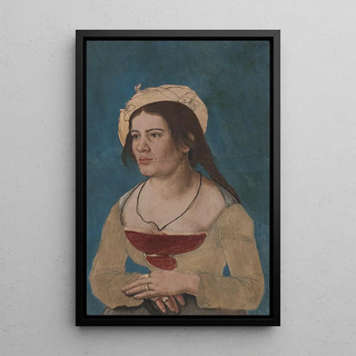 Anonymous - Bildnis einer jungen Frau mit rotem Mieder.webp