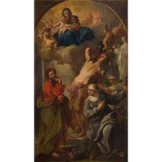 Anonymous - Madonna and Child with Saints Sebastian Paul and Martha.webp