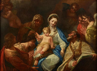 Anonymous - Madonna mit Kind Heiligen und Engeln.webp