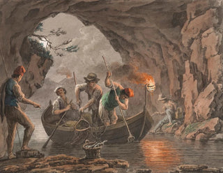 Anonymous - Night Fishing at the Entrance to a Cave.webp