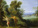 Pan i Syrinx - Anonim — widok dzieła