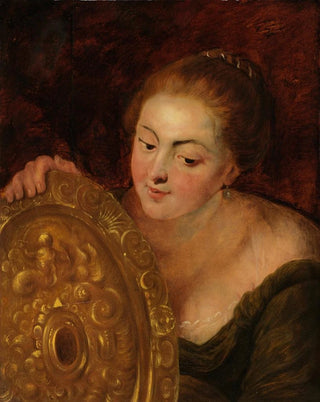 Anonymous - Portret van een vrouw met koperen schotel.webp
