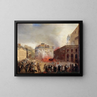 Anonymous - Prise du chteau deau place du PalaisRoyal le 24 fvrier 1848.webp