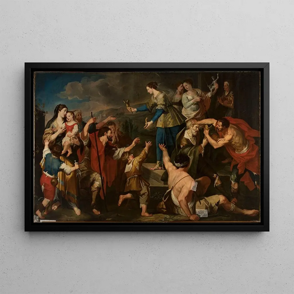 Anonymous - Saint Christina giving idols of gold to the poor.webp