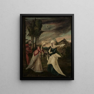 La Visitation - Anonim — oprawiony obraz na ścianie
