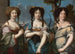 Trójportret kobiet, dawniej nazywany "Córki Mazarin" - Anonimowy — widok dzieła