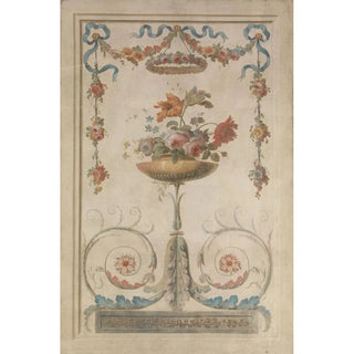 Anonymous - Vase of Flowers Resting on Foliate Scrolls.webp