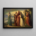 Dante i szlachetne kobiety z Ravenna - Anselm Feuerbach — oprawiony obraz na ścianie