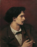 autoportret z papierosem - Anselm Feuerbach — widok dzieła