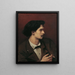 autoportret z papierosem - Anselm Feuerbach — oprawiony obraz na ścianie