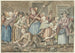 Mężczyzna, który uderzył swoją żonę, jest ukarany przez grupę kobiet na Vinkestraat w Amsterdamie, 1768 - Anthonie Drost — widok dzieła